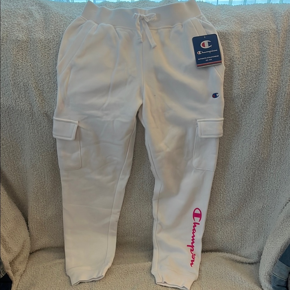 Champion White Sweatpants NWT Girls Size Small